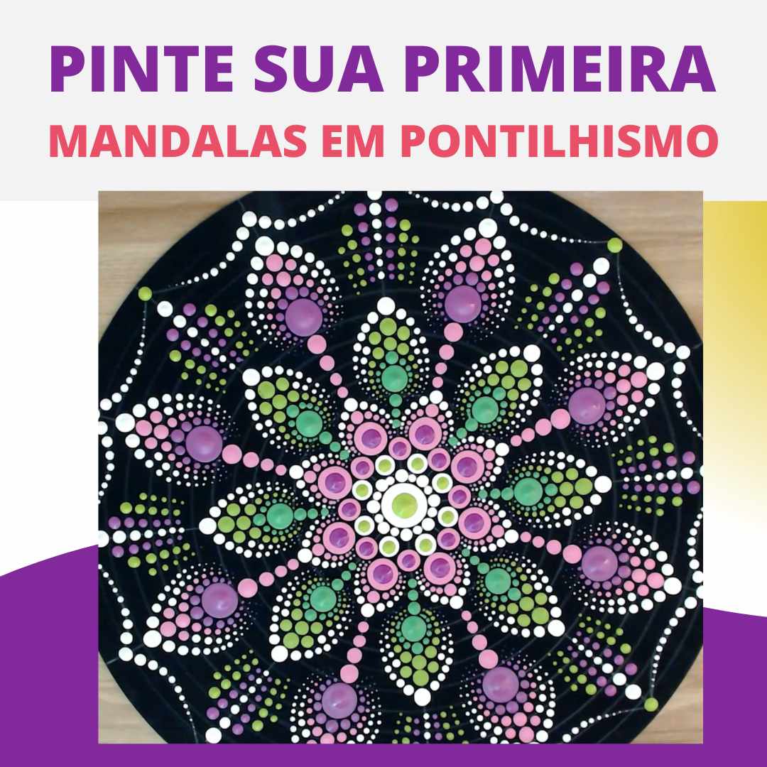 Como fazer pontos lindos e perfeitos na sua mandala em pontilhismo 