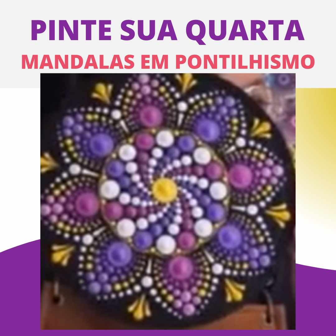 Como fazer pontos lindos e perfeitos na sua mandala em pontilhismo 